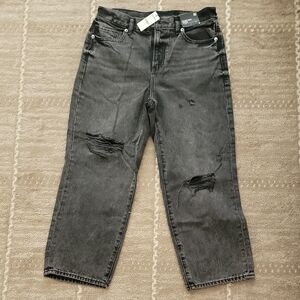 Express Distressed Black Denim Jeans